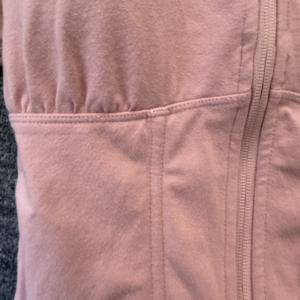 TA3 Short Sleeve Corset Top Slimming Shapewear Full Zip Dusty Rose Pink Size XL - Picture 5 of 16